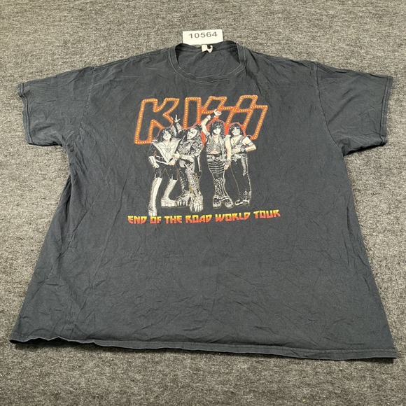 Kiss Other - KISS T Shirt Men 2XL Black End Of The Road World Tour 2019 Concert Graphic Print